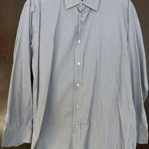 Alara Men's Navy Checkered Dress Shirt